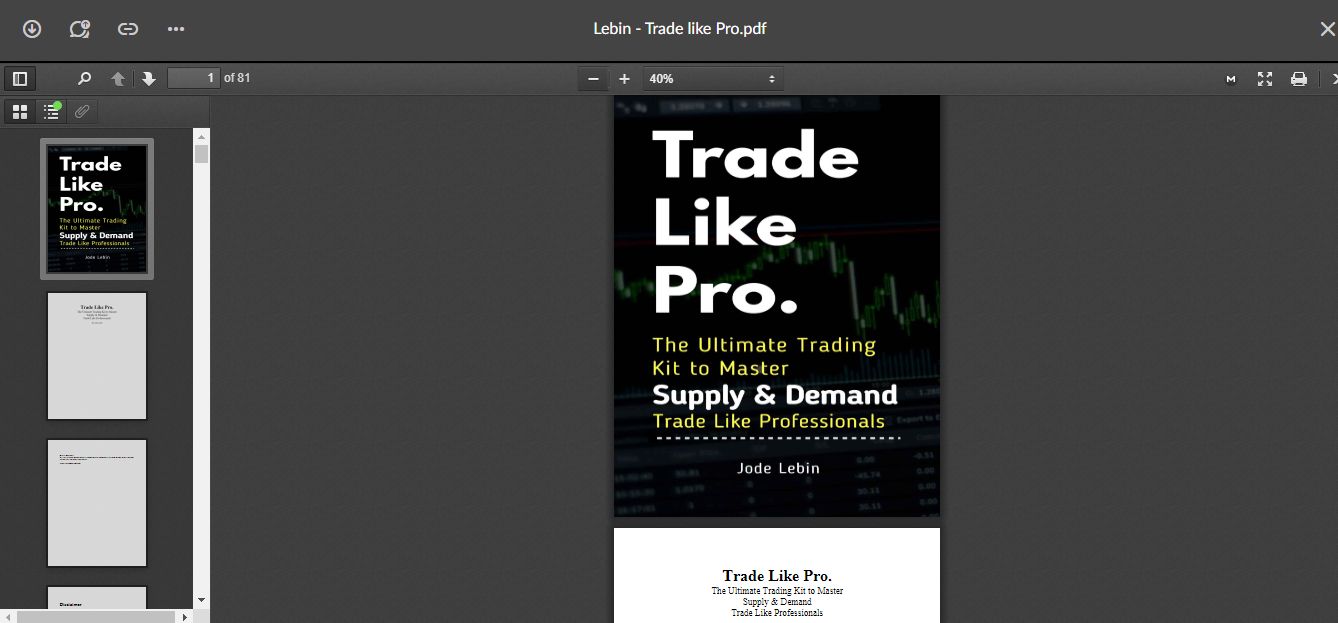 Lebin - Trade like Pro The Ultimate Trading Kit to Master Supply & Demand Trade Like Professionals (Total size: 3.6 MB Contains: 4 files)