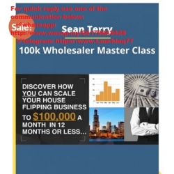 Sean Terry - 100k Wholesaler Master Class (Total size: 2.34 GB Contains: 52 folders 172 files)